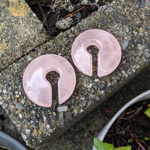 Rose Quartz Hangers 1/2"